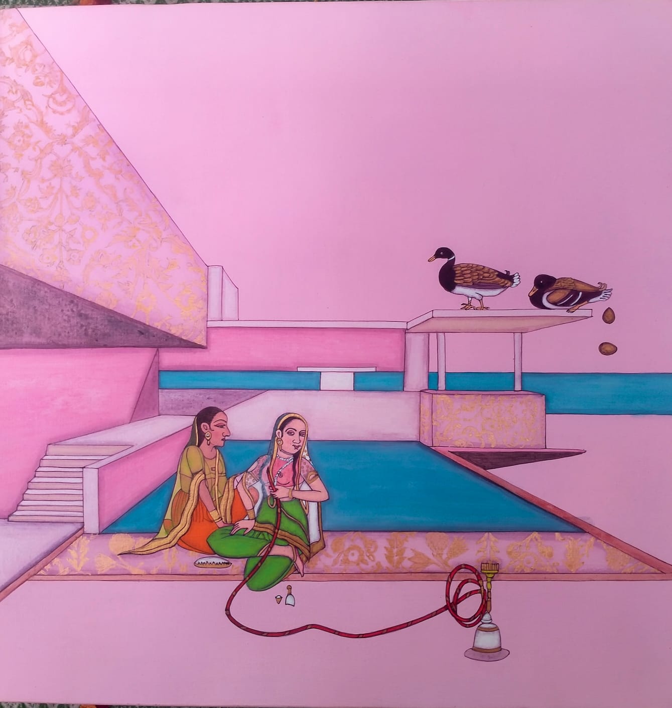 Traditional life embedded in modernity